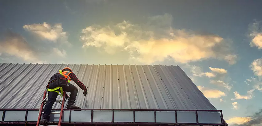 Commercial Built-Up Roof Installation in Belleville