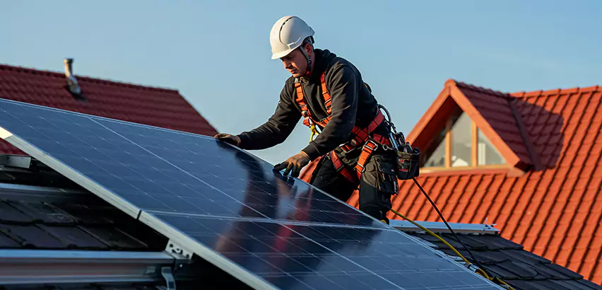 Solar Panels on Steel Roof Installation in Belleville